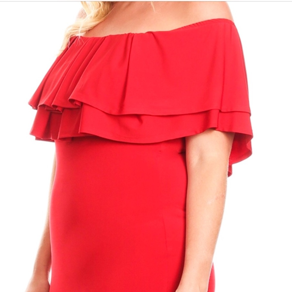 Off The Shoulder Dress Plus Size - Picture 7 of 8